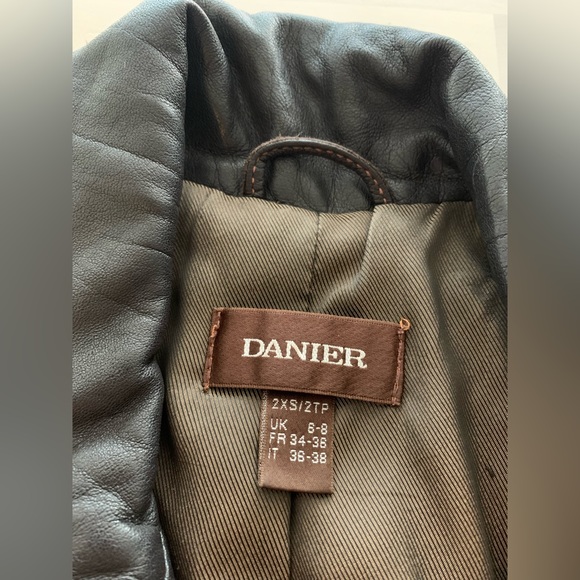DANIER GENUINE LEATHER jacket size 2XS - Picture 2 of 9